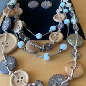 J246 Bijoux Terner  necklace w/ earrings